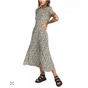 RVCA Dreamscape Cutout Back Midi Dress - Size S - NWT!